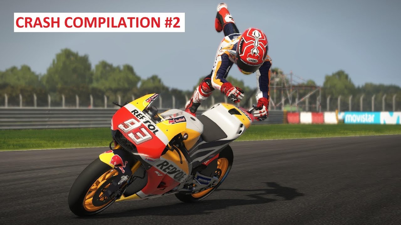 MotoGP 17 | Crash Compilation #2 | PC GAMEPLAY | TV REPLAY MotoGP GAME - YouTube