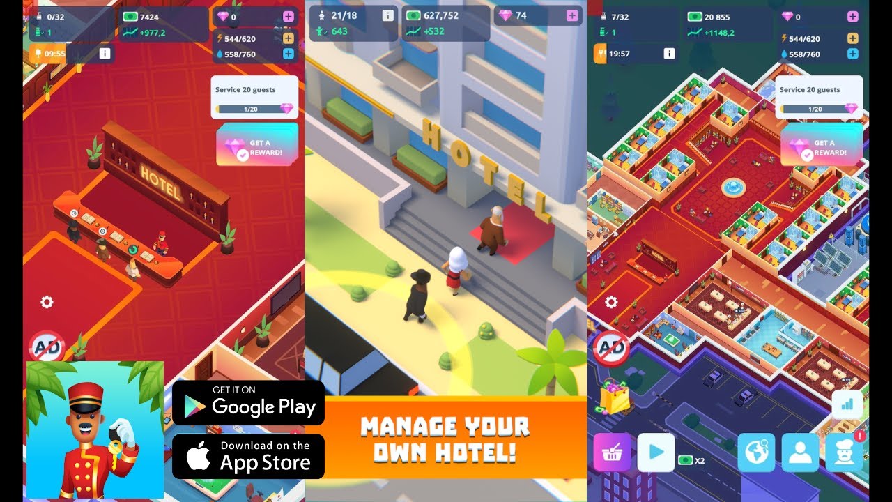Idle Hotel Tycoon Empire Gameplay [ANDROID/iOS] - YouTube