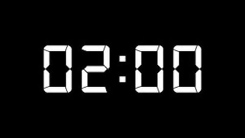 2 minute Countup Timer