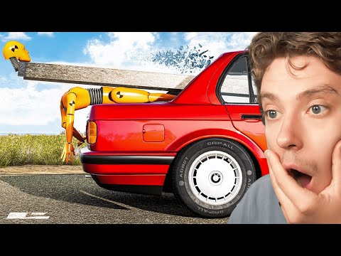 Reacting To Realistic Car Crashes in beamNG