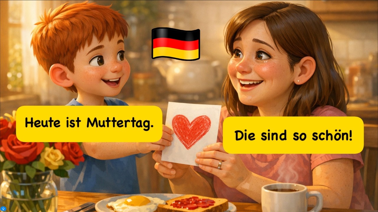 10 Easy German Conversations for Beginners | Short German dialogues (A1-A2)