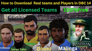 How to Get Real Players in Don Bradman Cricket 14 | DBC 14 Real Players Patch