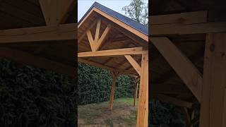 altana ogrodowa 3x6 ssłupy14x14 krokiew 7x14 #stolarstwo #mebel #woodworking