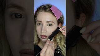 Контур лица расческой #makeup #shortvideo #makeupartist #makeuptutorial #контуринг