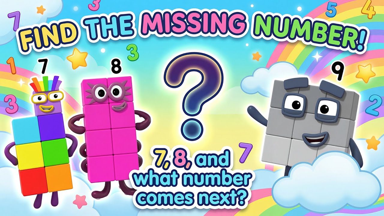 Numberblock: Can You Guess the Missing Numberblock? 7, 8, and...? 🤔🧩 | Fun Math for Kids!