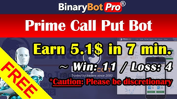 Binary Bot | Prime Call Put Bot | Free Download (2020)