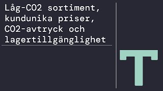 FAQ - Låg-CO2 sortiment, kundunika priser, CO2-avtryck och lagertillgänglighet