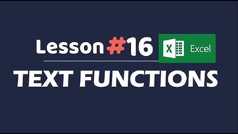 Lesson 16 Text Functions: MS Excel for your Business (Filipino)