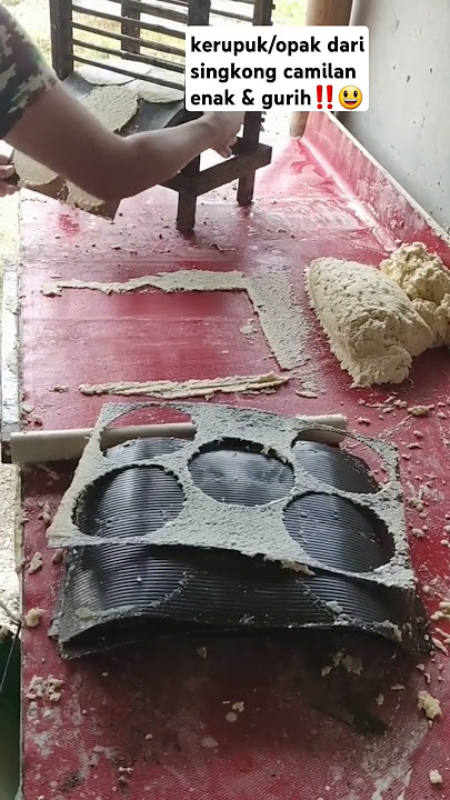 cara bikin opak kerupuk dari singkong enak dan gurih ⁉️😃