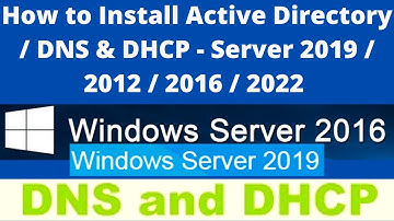 How to Install Active Directory / DNS & DHCP in Windows Server  2019 / 2012 / 2016 / 2022 in Hindi.