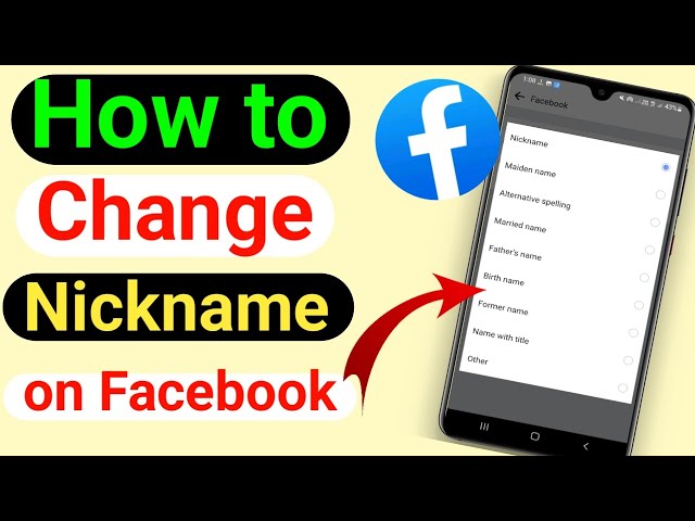 How to Change Facebook Profile Nickname class=
