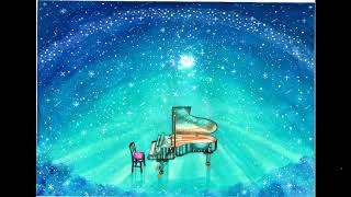 《落ち着く作業用ＢＧＭ》クラシック名曲♪【ジムノペディ第一番】(作曲・エリック・サティ) 　絵・#田村健