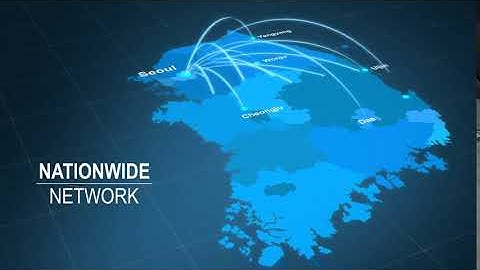 South Korea Map Network #AfterEffectsTemplate #Videohive