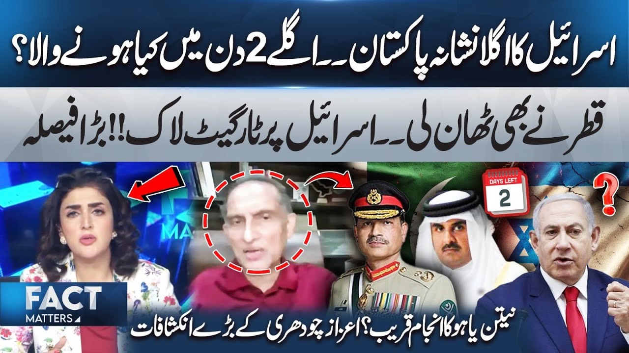 Israel Next Target Pakistan? | Crucial 2 Days Ahead | Revelations by Aizaz Chaudhry | Fact Matters
