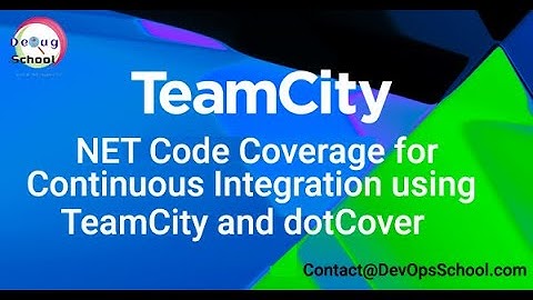 NET Code Coverage for Continuous Integration using TeamCity and dotCover