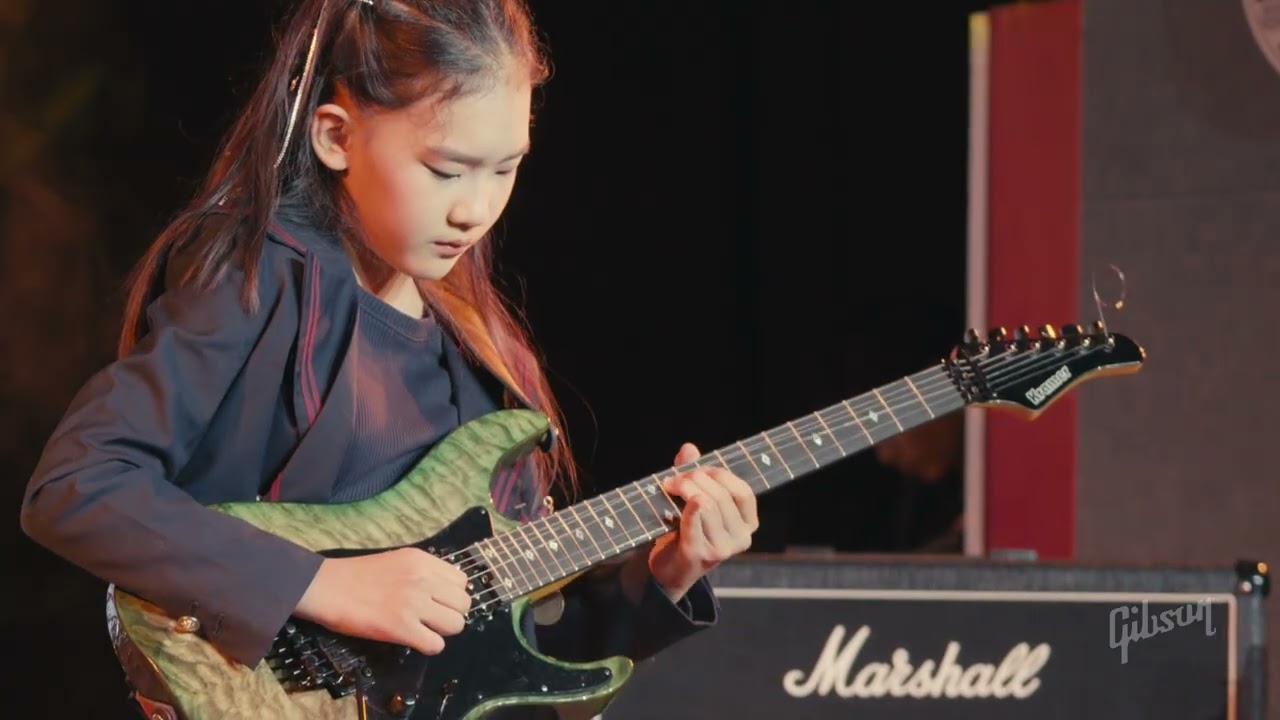 9-Year-Old Little girl FAN Guitar Cover Yngwie Malmsteen Far Beyond The Sun