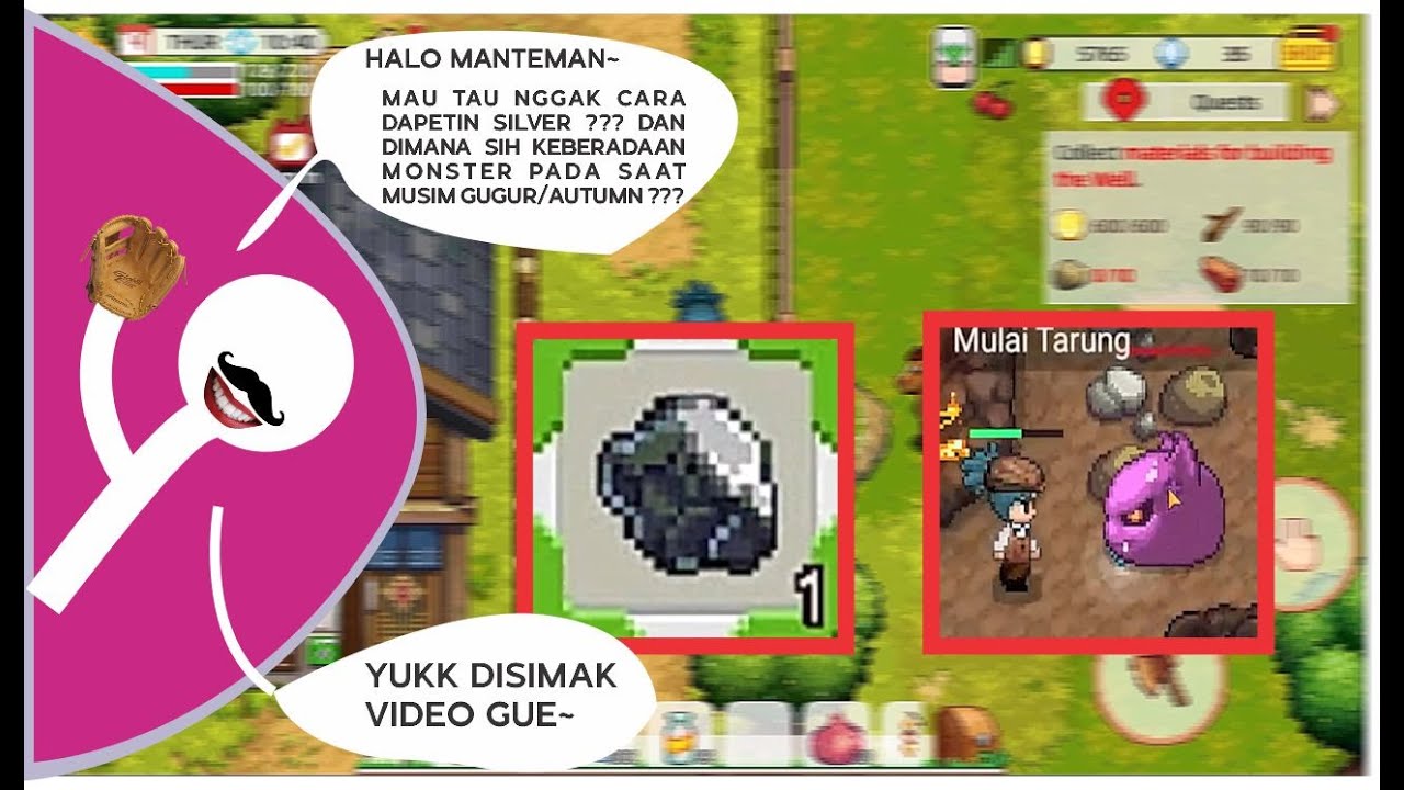 Harvest Town part 22 - CARA DAPETIN SILVER ORE ??? DIMANAKAH PARA MONSTER DISAAT MUSIM GUGUR/AUTUMN?