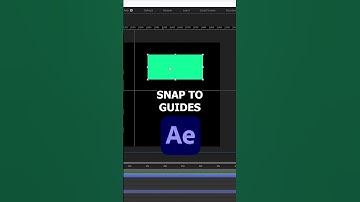 Snap to Guides - Adobe After Effects Tutorial  #aftereffectstutorial #adobeaftereffects