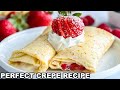 How to make PERFECT Crepes (Easy Crepe Recipe)