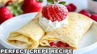 How to make PERFECT Crepes (Easy Crepe Recipe)