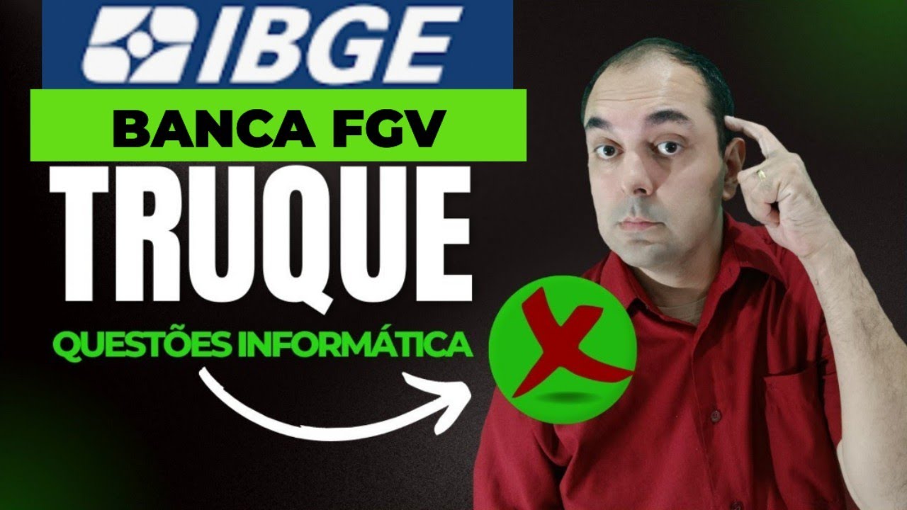 Top 3 Truques INFORMÁTICA FGV para evitar perder ponto a todo custo I CONCURSO IBGE / ALERJ 2025
