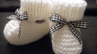 Tuto Tricot Chaussons Parti 2 Youtube