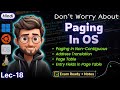 PAGING DEMYSTIFIED: Non-Contiguous Memory Allocation & Address Translation (in Hindi)