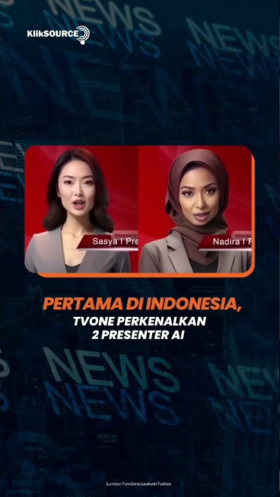Makin Canggih! Presenter Robot Pertama di Indonesia diperkenalkan TvOne #tvone #news #presenter #ai
