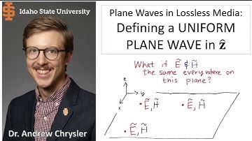 Defining a UNIFORM PLANE WAVE in z direction, Electric Field Equations