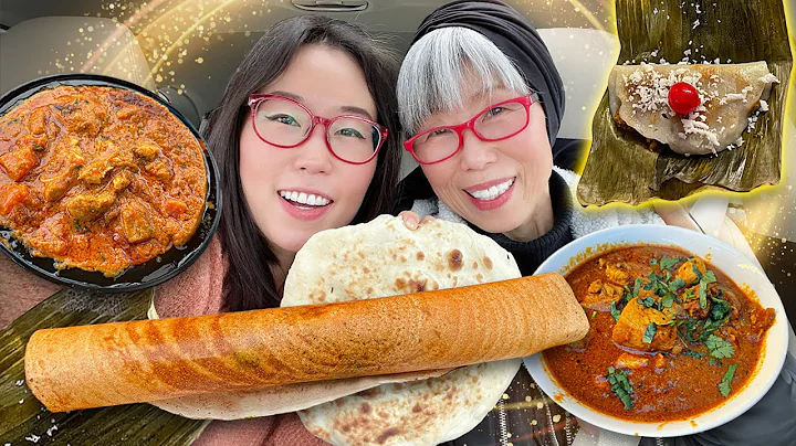 Mega Dosa, Dum Biryani & more! INDIAN FOOD TOUR in...