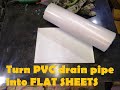 PVC Flat Sheets from drain pipe