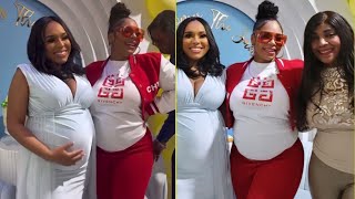 Ashanti Spotted At Her Cousins Wedding Party Last Night ‘We Both Pregnant Cousins’