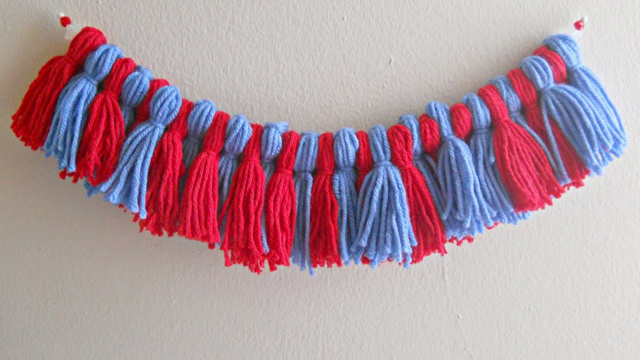 Make a Cute Mini Tassel Banner DIY Home Guidecentral YouTube