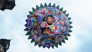 Trompoestrella, las hijas del sol. Globo de papel de china en la sierra de Veracruz