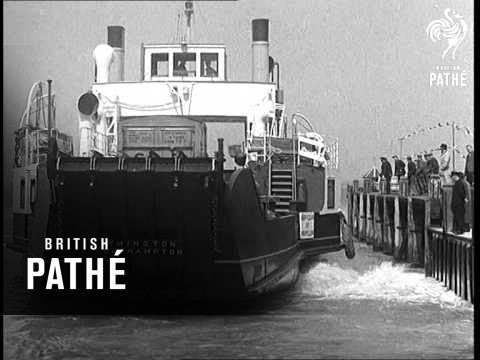 Something New In Ferry Boats At Yarmouth, Isle Of Wight (1938)