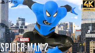 Marvel's Spider-Man 2 PS5 - New Blue Suit Free Roam Gameplay (4K 60FPS)
