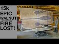 15k ! English Walnut table -  Destroyed by fire