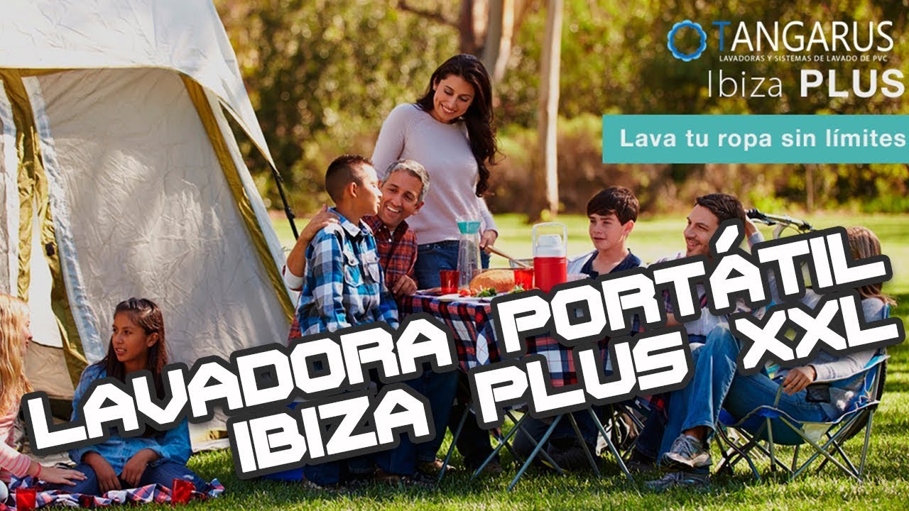 Lavadora portátil Ibiza 5,5Kg para camping y autocaravanas