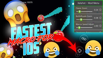 NEW FASTEST MACRO AND ZOOM ON IOS(AGAR.IO MOBILE)