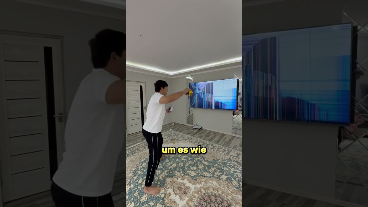 Er machte einen listigen Plan für einen neuen TV 📺🤯