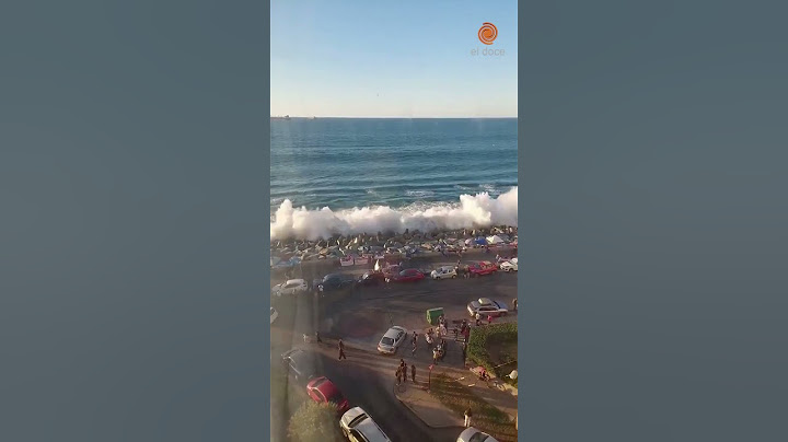 FUERTE OLEAJE afectó a Viña del Mar 🚨🌊
