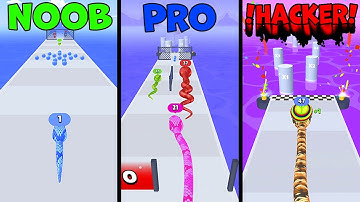 🎮NOOB vs PRO vs HACKER (🪱Snake Run Race🐍) DemoBA.