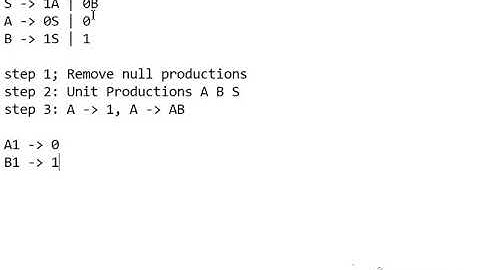 CFG to CNF Conversion