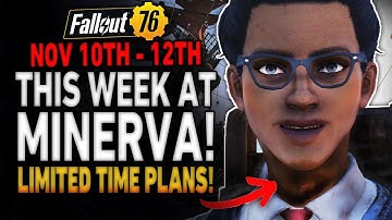 Fallout 76 Minerva Sale Location | November 10th - 12th