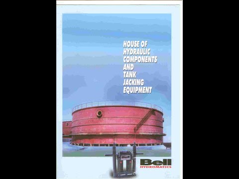 Hydraulic Storage Tank Lifting Jacking System. - video from Bell Fluid
