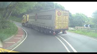 Lorry Stuck on Sutton Bank. Traffic Jam Central