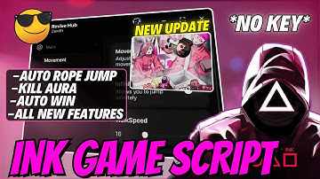 🔥 NEW Ink Game Script 2025 | Kill Aura, Auto Win, Glass Vision & Auto Rope Jump & More! 🎯l No Key