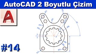 AutoCAD 2D drawing examples #14