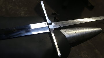 Forging a German longsword, part 3, forging the guard.