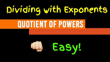 Explainer Video Quotient Rule for Dividing Exponents - Algebra and Homeschool
